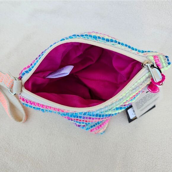 America and Beyond Samosa Bag Rad Rainbow Boho Triangle Wristlet - Picture 7 of 12